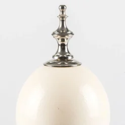 Ostrich Egg Check Decorative Sculpture #1