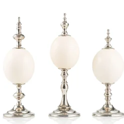 Ostrich Egg Check Decorative Sculpture #1