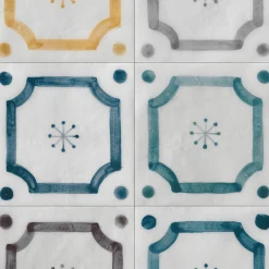 Ot Budoni Azure Set of 24 Square Tiles