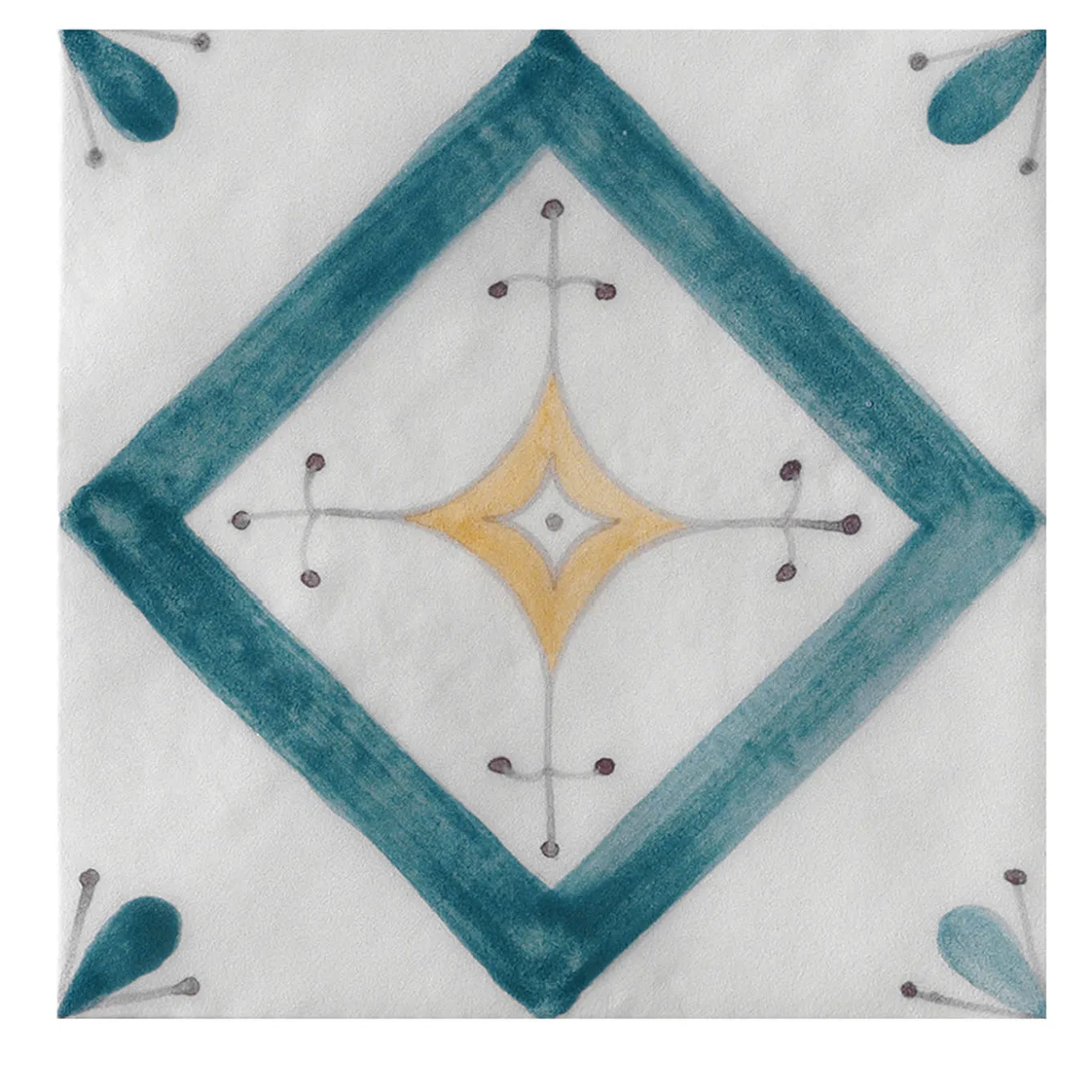 Ot Isuledda Menta Blue Set of 24 Square Tiles