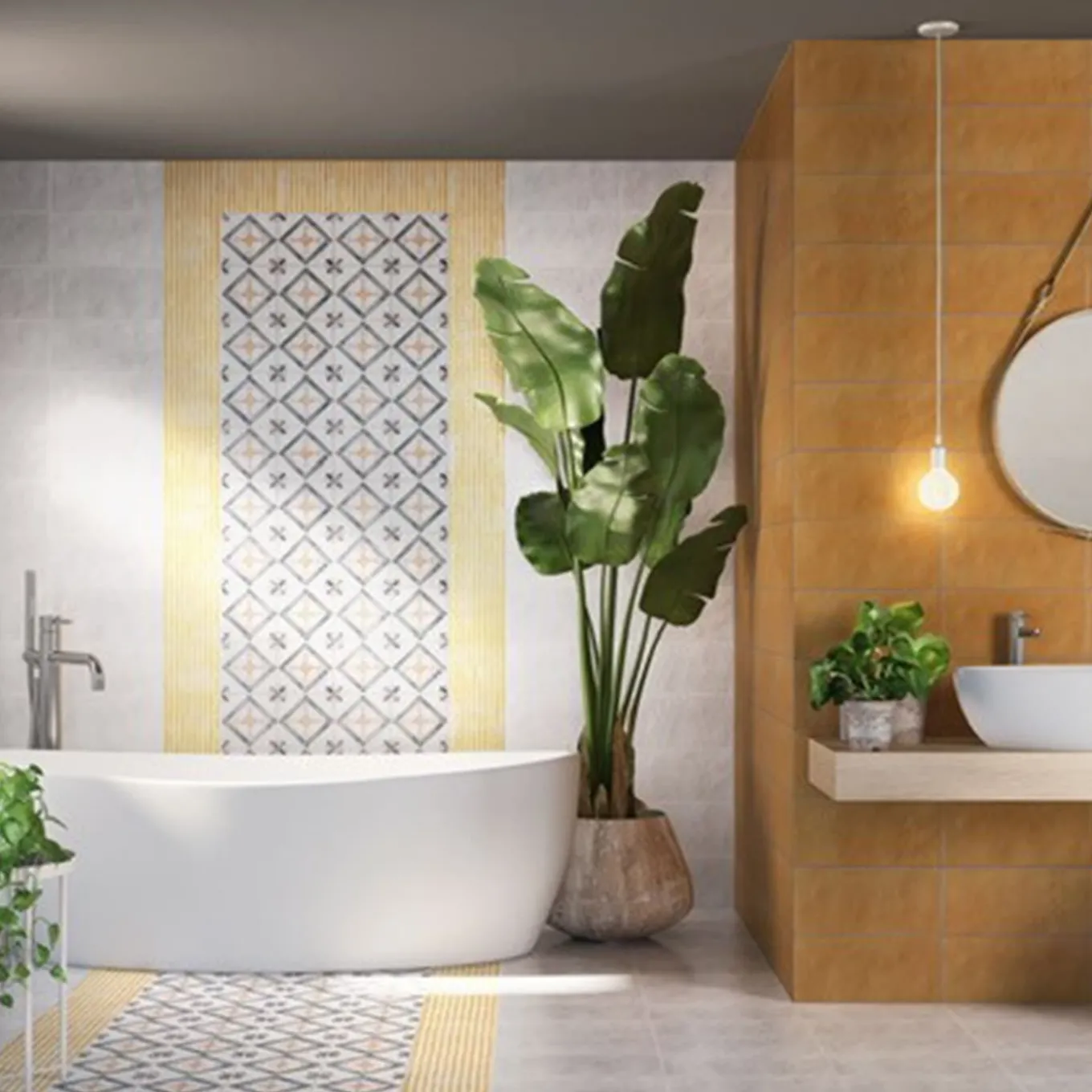 Ot Isuledda Menta Blue Set of 24 Square Tiles