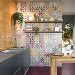 Ot Palau Mustard Set of 24 Square Tiles