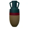 Ottaviano XL Bronze Burgundy And Blue Amphora