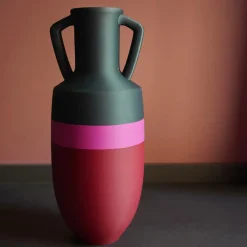 Ottaviano XL Red Fucsia And Green Amphora