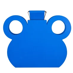 OTTO Majorelle Blue Limited Edition Leather Round Handle Vase with Lid