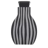 Otto Striped Black/Gray Vase by Gianpaolo Venier