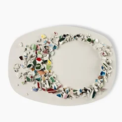 Oval Centerpiece with Polychrome Fragments by Duccio Maria Gambi