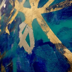 Over The Sea Acrylic Painting in Cobalt Blue