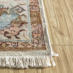 Oxidize Washed Hand Knotted Rug in Cloud White Dark Ivory