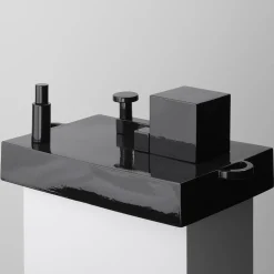 Paesaggi Rectangle Black Sculpture by Nathalie Du Pasquier