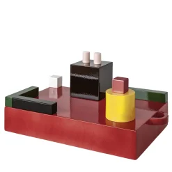 Paesaggi Rectangle Polycrhome Sculpture by Nathalie Du Pasquier