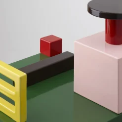 Paesaggi Square Polycrhome Sculpture by Nathalie Du Pasquier