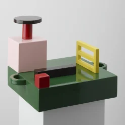 Paesaggi Square Polycrhome Sculpture by Nathalie Du Pasquier