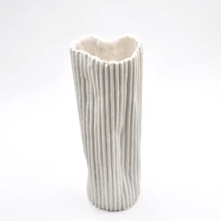 Paesaggio 21 White Decorative Vase by Nino Basso