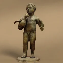 Pair of Cherubs Bronze Sculptures