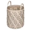 Palù Tall Large Cream Storage Basket by Federica Biasi