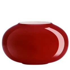 Pandora Red And Whitemilk Glass Vase