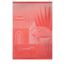 Panoramica II Merino Wool Throw Blanket by Serena Confalonieri