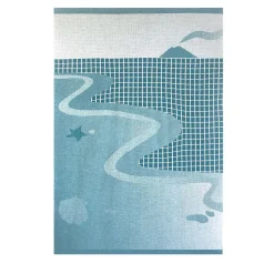 Panoramica IV Merino Wool Throw Blanket by Serena Confalonieri