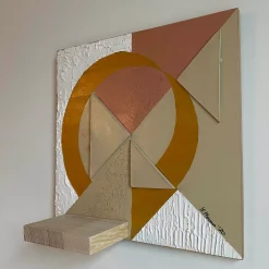 Pantheon Decorative Panel and Shelf by Mascia Meccani