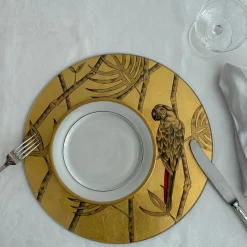 Pappagallo Soggetto VI Gold Plate