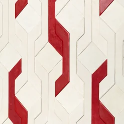 Parenthesis Geometric Leather Decorative Panel