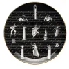 Passeggiata Archeologica Black Plate by Gio Ponti