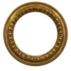Pastel Round Gold Frame