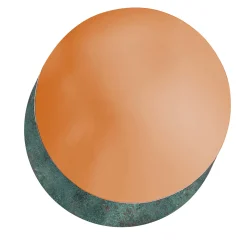 Pav� Green Copper Wall Mirror