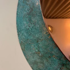 Pav� Green Copper Wall Mirror
