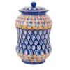 Pavone Flores Vase with Lid by Lorenza Adami