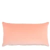 Peach Cotton Velvet Longue Cushion
