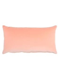 Peach Cotton Velvet Longue Cushion