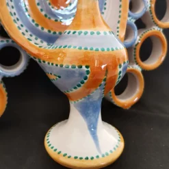 Peacock Honey & Azure Candelabra