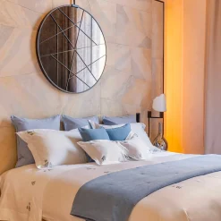 Peacock Set of 2 White Pillowcases