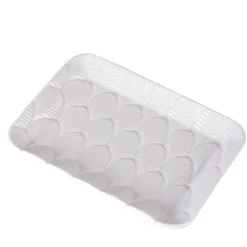 PEACOCK SOAP DISH - WHITE