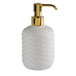 PEACOCK SOAP DISPENSER - WHITE