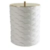 PEACOCK WASTE BASKET - WHITE #2