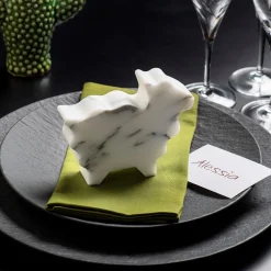 Pecorella Small White Statuette by Alessandra Grasso