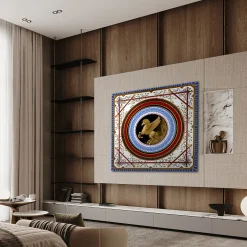 Pegaso Mythological Gold Art Panel