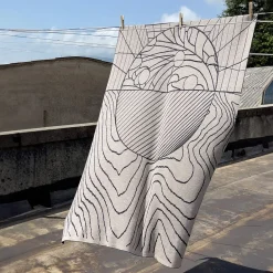 Pensieri 1 Gray Tapestry/Blanket by Luca de Bona