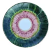 Peonia Handpainted Polychrome Ceramic Plate #1