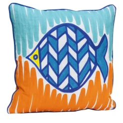 Pesce Palla Blue Cushion