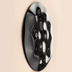 Phantasia Polished Black Glass Decorative Wall Panel