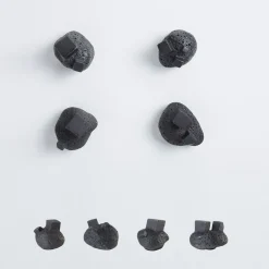 Pietra Set of 4 Black Door Knobs #4 by Nicole Valenti