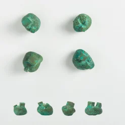 Pietra Set of 4 Green Door Knobs #2 by Nicole Valenti