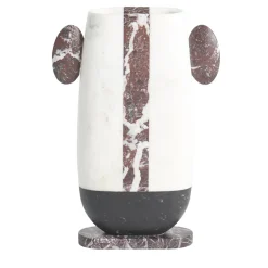 Pietro Multicolor Marble Vase by Matteo Cibic