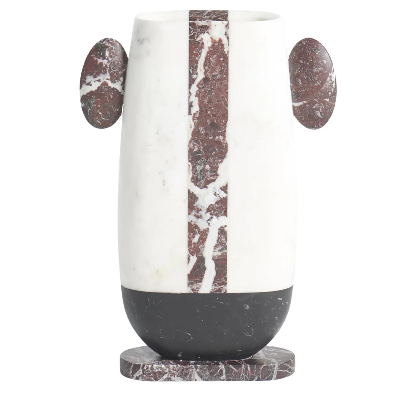 Pietro Multicolor Marble Vase by Matteo Cibic