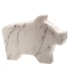 Pig Large White Statuette by Alessandra Grasso