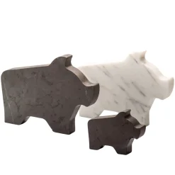 Pig Large White Statuette by Alessandra Grasso